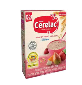 Nestle Cerelac 3 Wheat & 4 Fruits (10 M +)